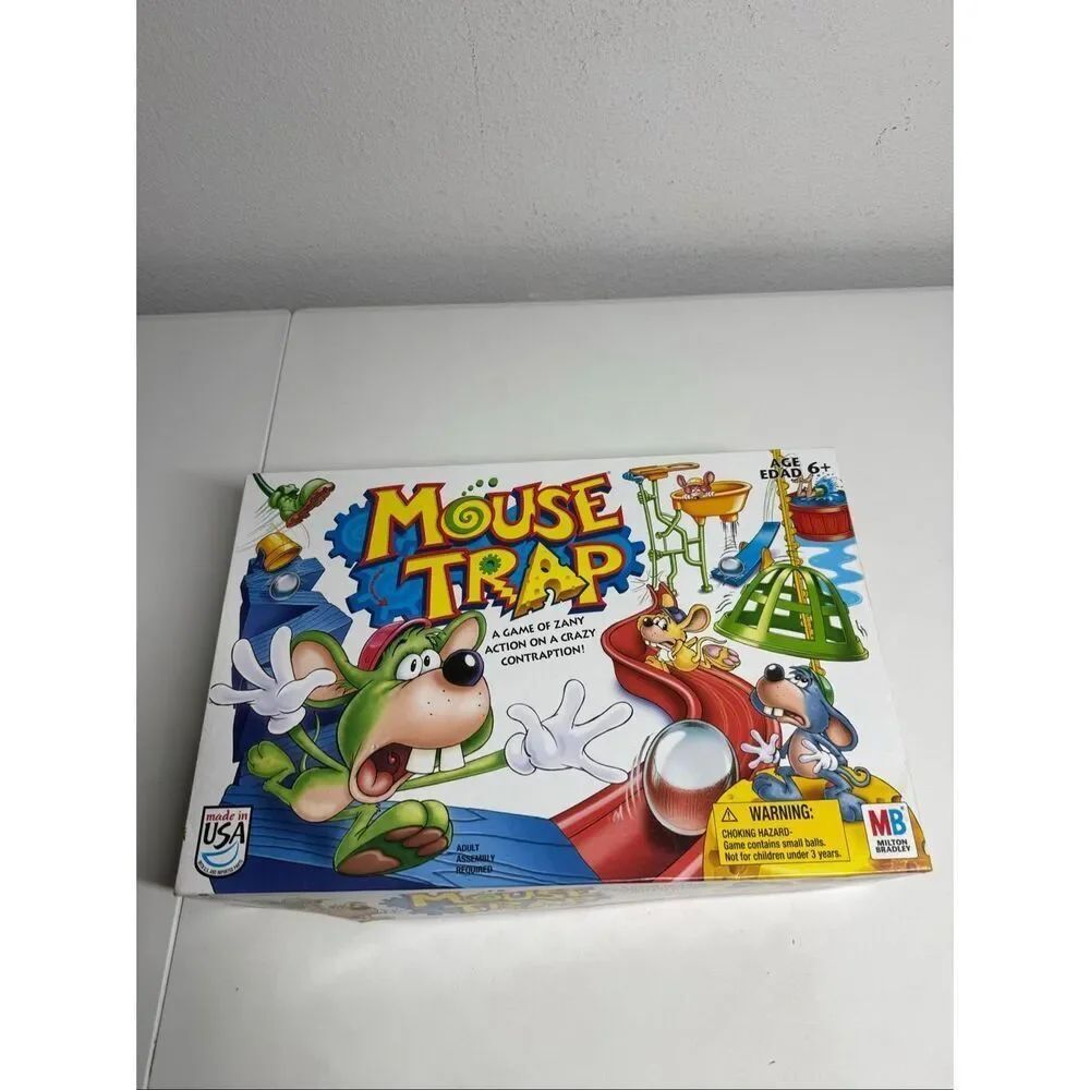 Hasbro MOUSE TRAP Board Game 100% COMPLETE Milton Bradley 2005 VERSION EUC